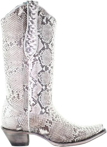 CORRAL LADIE'S NATURAL PYTHON, SNIP TOE, LEATHER SOLE, WESTERN, A3798 in Saudi Arabia