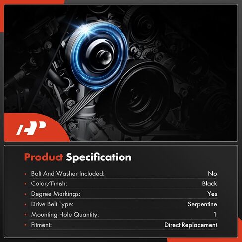 A-Premium Engine Harmonic Ballecer Pulley متوافق مع Ford Escape 09-12 ، Fusion 10-12 & Lincoln MKZ 11-12 & Mazda Tribute 09-11 & Mercury Mariner 09-11 ، DOHC 2.5L in Saudi Arabia