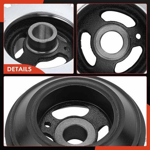 A-Premium Engine Harmonic Ballecer Pulley متوافق مع Ford Escape 09-12 ، Fusion 10-12 & Lincoln MKZ 11-12 & Mazda Tribute 09-11 & Mercury Mariner 09-11 ، DOHC 2.5L in Saudi Arabia