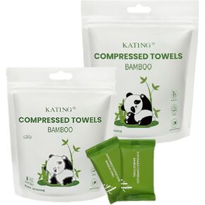 قماش غسيل للسفر، 28 قطعة من قماش الغسيل للسفر، أقراص المناشف المضغوطة المحمولة، منشفة وجه فائقة الامتصاص مثالية للتخييم في الهواء الطلق والمشي لمسافات طويلة وصالونات التجميل in Kuwait