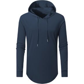 Aiyino Men S-5x الأكمام الطويلة الأزياء هوديس الرياضة Switshirt قميص الهيب هوب in Kuwait