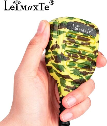 Two Way Radio Speaker Microphone Compatible with Motorola CP200,GP300,CLS1110,CLS1410 Waterproof IP56 Walkie Talkie with PTT and 3.5mm Jack-Camouflage Purple in Saudi Arabia