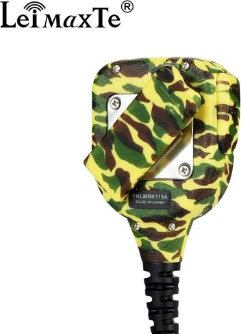 Two Way Radio Speaker Microphone Compatible with Motorola CP200,GP300,CLS1110,CLS1410 Waterproof IP56 Walkie Talkie with PTT and 3.5mm Jack-Camouflage Purple in Saudi Arabia