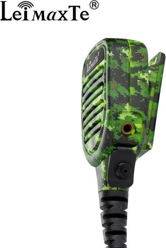 Two Way Radio Speaker Microphone Compatible with Motorola CP200,GP300,CLS1110,CLS1410 Waterproof IP56 Walkie Talkie with PTT and 3.5mm Jack-Camouflage Purple in Saudi Arabia