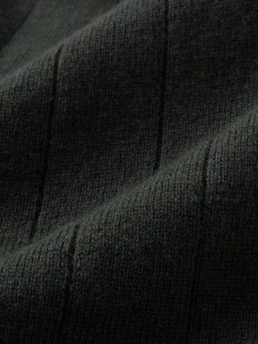 Crew Neck Superfine 100 ٪ Merino Wool Sweater للرجال pulver spulver مضلعة غير رسمية طويلة الأكمام متماسكة in Kuwait