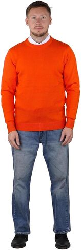 SoCal Look Men's Sweater Crew Neck Long Sleeve Acrylic Pullover in Saudi Arabia