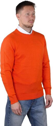 SoCal Look Men's Sweater Crew Neck Long Sleeve Acrylic Pullover in Saudi Arabia