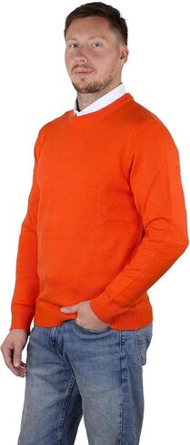 SoCal Look Men's Sweater Crew Neck Long Sleeve Acrylic Pullover in Saudi Arabia