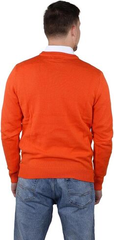 SoCal Look Men's Sweater Crew Neck Long Sleeve Acrylic Pullover in Saudi Arabia