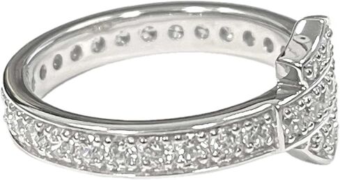 Harley-Davidson Women's Ring, Silver Bling Bar & Shield Band, Silver HDR0159 in Saudi Arabia