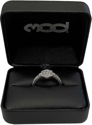 Harley-Davidson Women's Ring, Silver Bling Bar & Shield Band, Silver HDR0159 in Saudi Arabia