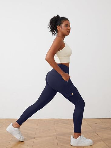 Flamingals High Waisted Scrunch Butt Lifting Hiking Leggings for Women - Buttery Soft Tummy Control Workout Yoga Pants in Saudi Arabia