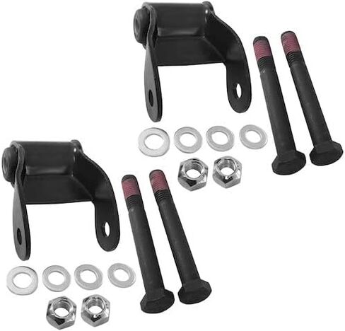 Rear Rearward Leaf Spring Shackle Set of 2 - Compatible with 1975-1986 Chevy K20 in Saudi Arabia
