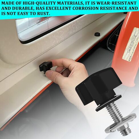 Hard Top Bolts, Thumb Screws Nuts Kit for Jeep Wrangler, Quick Removal Fastener Tool Kit for Jeep Wrangler YJ TJ JK JKU Sports Sahara Freedom Rubicon X & Unlimited X 2/4 Door, Car Accessories in Kuwait