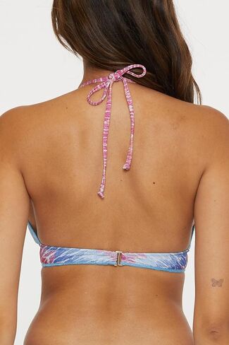 BECCA Women's Joshua Tree Halter Bikini Top, Adjustable, Tie Back, Swimwear Separates in Saudi Arabia