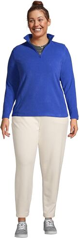 Lands 'End Women's Thermacheck 100 Fleece Quarter Zip Coat Top Top in Saudi Arabia
