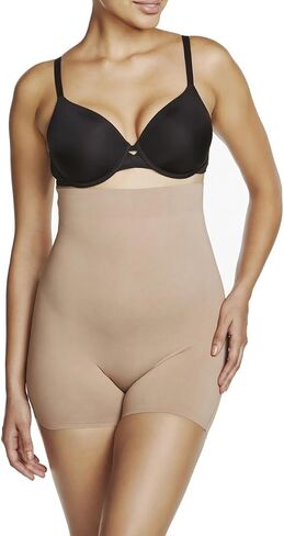 المعجزات Naomi و Nicole Real Smooth Waist تشكيل Boyshort - 7528 (Stucco ، XL) in Saudi Arabia