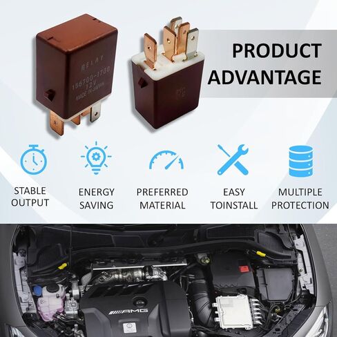 Multi-Purpose Mini ISO Automotive Power Relay 156700-1700 20A 12VDC 5Pins Compatible with 56700-1700 90084-98032 in Kuwait