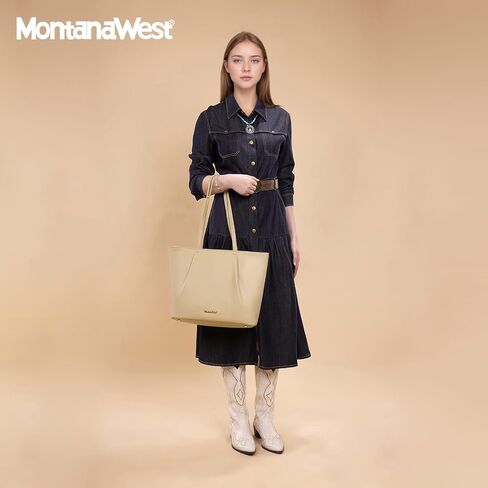 Montana West Tote Laptop Bag for Women 15.6 Inch Purses and Handbags Shoulder Bag in Saudi Arabia