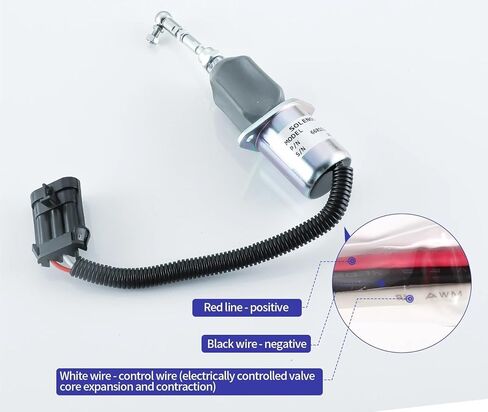 6681513 Fuel Shut Off Solenoid with Kit 6681512 6667992 6667993 for Skid Steer S185 Excavator 325 12VDC in Saudi Arabia