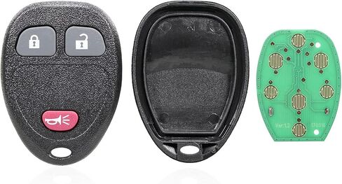 1 Pack 3 buttons Remote Control Car Key Fob 2005-2006 Fit for Buick Terraza 3.5L,2006-2007 Fit for Buick Terraza 3.9L KOBGT04A 15100811 in Saudi Arabia