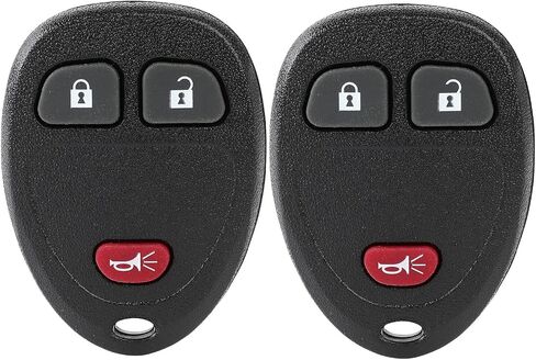 2 Pack 3 buttons Remote Control Car Key Fob 2005-2006 Fit for Buick Terraza 3.5L,2006-2007 Fit for Buick Terraza 3.9L KOBGT04A 15100811 in Saudi Arabia