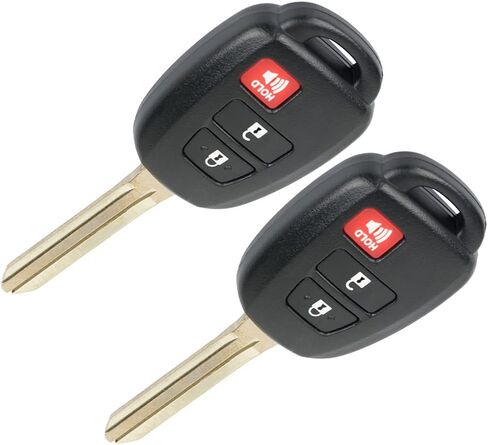 2 Pack 3 Buttons Control Car Key FOB 2014-2019 Fit to Toyota Highlander 2.7L ، 2014-2019 Fit to Toyota Highlander 3.5L GQ4-52T in Saudi Arabia