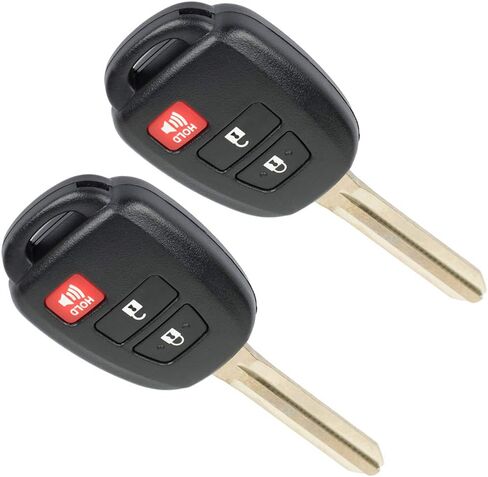 2 Pack 3 Buttons Control Car Key FOB 2014-2019 Fit to Toyota Highlander 2.7L ، 2014-2019 Fit to Toyota Highlander 3.5L GQ4-52T in Saudi Arabia