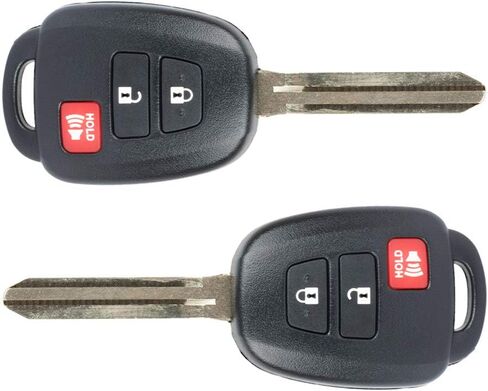2 Pack 3 Buttons Control Car Key FOB 2014-2019 Fit to Toyota Highlander 2.7L ، 2014-2019 Fit to Toyota Highlander 3.5L GQ4-52T in Saudi Arabia