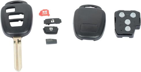 2 Pack 3 Buttons Control Car Key FOB 2014-2019 Fit to Toyota Highlander 2.7L ، 2014-2019 Fit to Toyota Highlander 3.5L GQ4-52T in Saudi Arabia