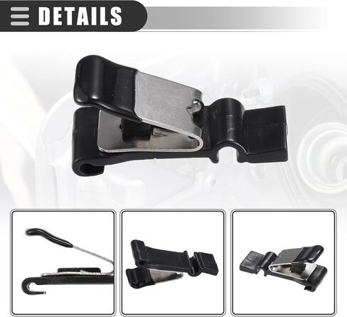 Motoforti FUEL DOOP CLIP ، غطاء باب الوقود الغازي ، يطلق مقطع الربيع ، لتويوتا كامري 2002-2011 ، المعدن البلاستيكي ، رقم 773600E010 ، أسود in Saudi Arabia