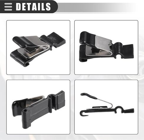 Motoforti FUEL DOOP CLIP ، غطاء باب الوقود الغازي ، يطلق مقطع الربيع ، لتويوتا كامري 2002-2011 ، المعدن البلاستيكي ، رقم 773600E010 ، أسود in Saudi Arabia