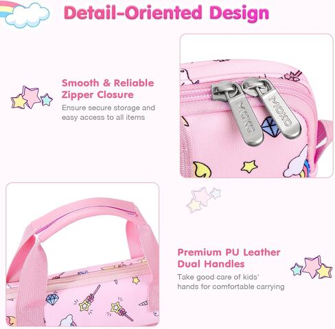 MoKo 7-8 Inch Kids Tablet Sleeve Carrying Case for Fire 7 Kids, Fire HD 8 Kids Pro, All Versions of Fire 8/7 Kids Edition, Tablet Bag with Shoulder Strap, Pink Unicorn in Saudi Arabia