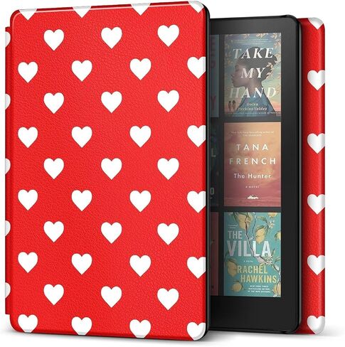 TNP Case for Kindle Paperwhite 12th Generation 2024 / Kindle Colorsoft Signature Edition - 7" PU Leather Protective Folio Cover Case for Kindle Paperwhite Kids with Auto Sleep/Wake, Purple in Kuwait