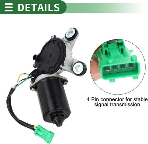 Motoforti Windshield Wiper Motor Car Front Windscreen Wiper Motor Replacement for Acura CL Coupe 97-99 for Acura TL Sedan 95-98 for Honda Accord Coupe/Sedan/Wagon 94-97 No.76505SV4A01 4 Pin in Saudi Arabia