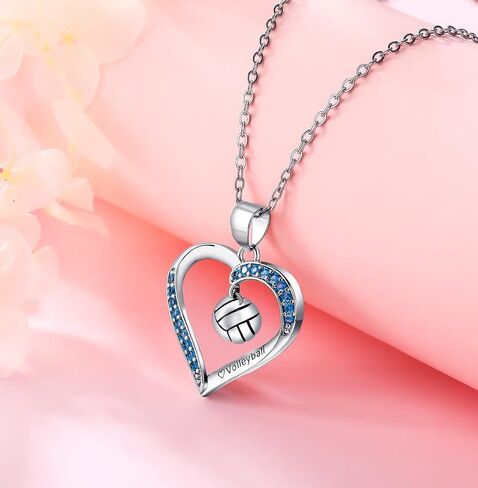 هدايا قلادة Birthstone للكرة اللينة/الكرة الطائرة للبنات - إكسسوارات الرياضة هدايا مجوهرات أعياد الميلاد لعشاق مدرب فريق الأشياء الأشياء in Kuwait