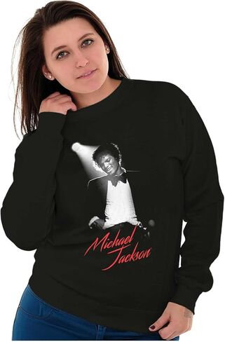 Brisco العلامات التجارية Michael Jackson King of Pop Spotlight Sweatshirt للرجال أو النساء in Saudi Arabia