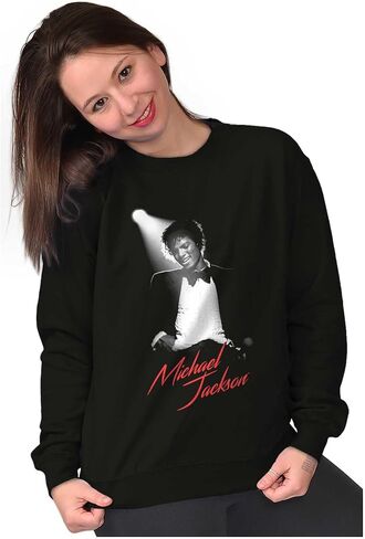Brisco العلامات التجارية Michael Jackson King of Pop Spotlight Sweatshirt للرجال أو النساء in Saudi Arabia