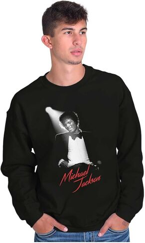 Brisco العلامات التجارية Michael Jackson King of Pop Spotlight Sweatshirt للرجال أو النساء in Saudi Arabia