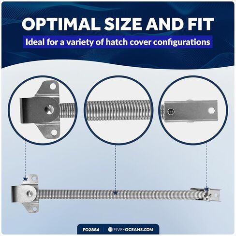 Five Oceans 10-Inch 316 Stainless Steel Hatch Lid Support Spring Holder - FO3805 in Saudi Arabia