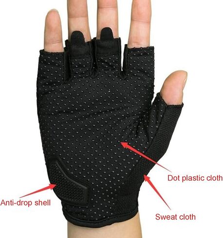 LED Cycling Gloves with Swivel Signal Warning, Half Finger with Steering Light Gloves, Non-Slip, Half Finger Gloves, Skid Proof Breathable Unisex,A,M in Saudi Arabia