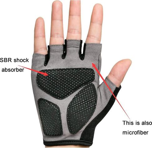 LED Cycling Gloves with Swivel Signal Warning, Half Finger with Steering Light Gloves, Non-Slip, Half Finger Gloves, Skid Proof Breathable Unisex,A,M in Saudi Arabia