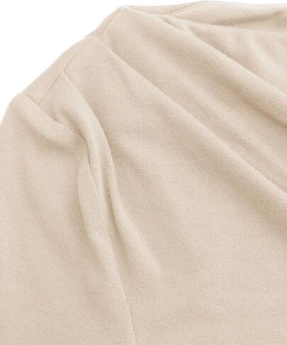 CIDER Off The Shoulder Tops for Women Long Sleeve Shirts Asymmetrical Neck Ruched Going Out Tops Y2K Slim Fit Fall Top in Saudi Arabia