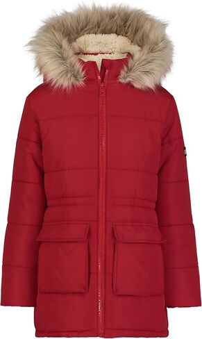 Tommy Hilfiger girls Long Length Heavyweight Puffer Jacket With Polar Fleece Lining in Saudi Arabia