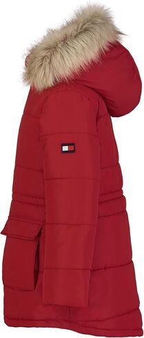 Tommy Hilfiger girls Long Length Heavyweight Puffer Jacket With Polar Fleece Lining in Saudi Arabia