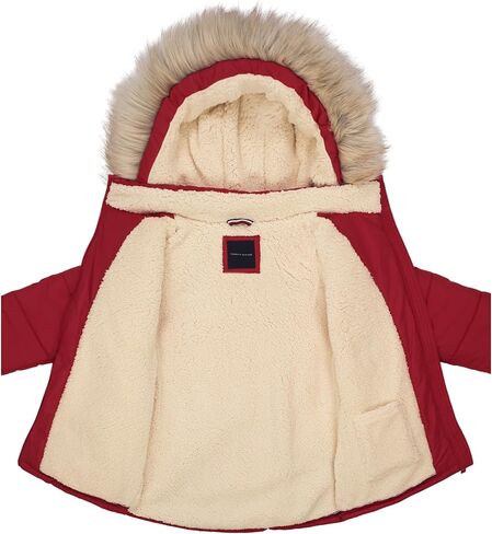 Tommy Hilfiger girls Long Length Heavyweight Puffer Jacket With Polar Fleece Lining in Saudi Arabia