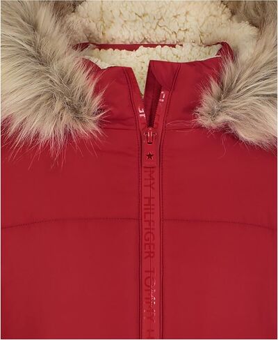 Tommy Hilfiger girls Long Length Heavyweight Puffer Jacket With Polar Fleece Lining in Saudi Arabia