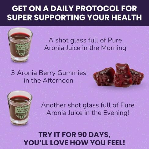 100% Aronia Berry Juice | 16 Fl Oz (Pack of 12) One Month Supply | Gluten Free Superfood Juice Drink in Saudi Arabia