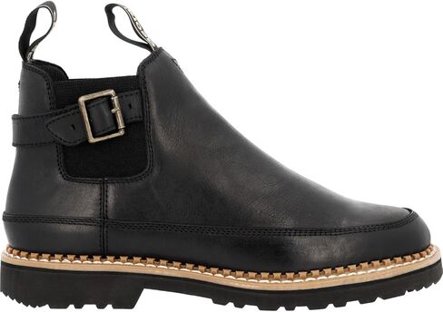 Georgia Boot Women's Black Buckle Chelsea Romeo in Saudi Arabia