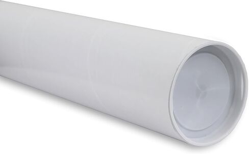 MagicWater Supply Mailing Tube - 2 in x 12 in - White - 12 Pack - for Shipping and Storage of Posters, Arts, Crafts, and Documents in Kuwait
